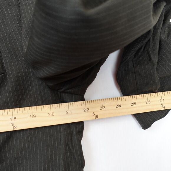 Pierre Cardin Suit Jacket Men's Size 42R 100% Wool Gray Pinstripe Lined Blazer - Picture 6 of 12
